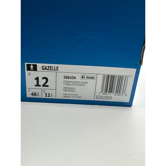 Men's Adidas Gazelle Seattle Sounders Low Casual Shoes White IG6434 NEW Sz 12 - Picture 13 of 14